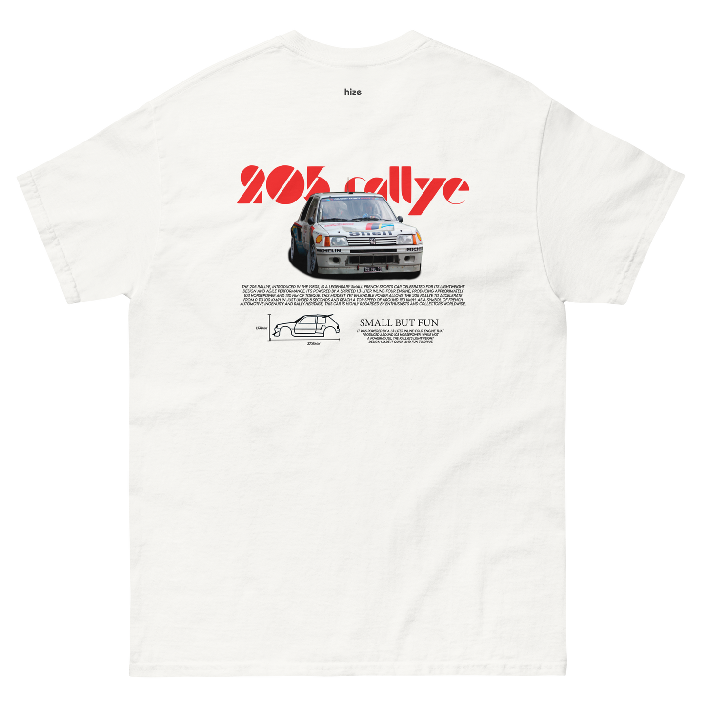 Peugeot 205 Rallye T-shirt