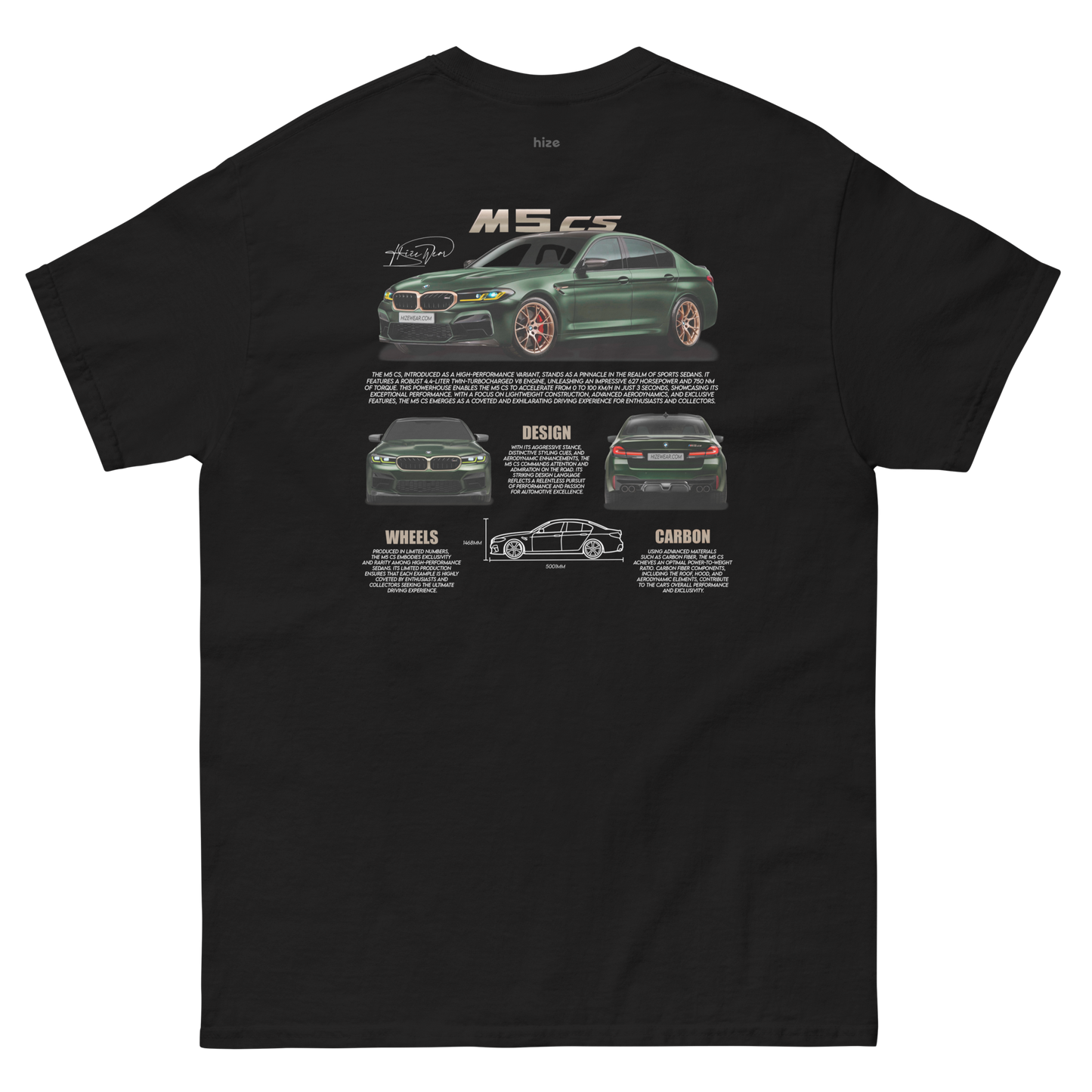 BMW M5 CS T-shirt | Black Back