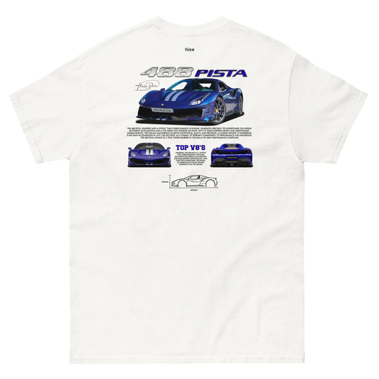 Ferrari 488 Pista T-shirt White Blue in Stock