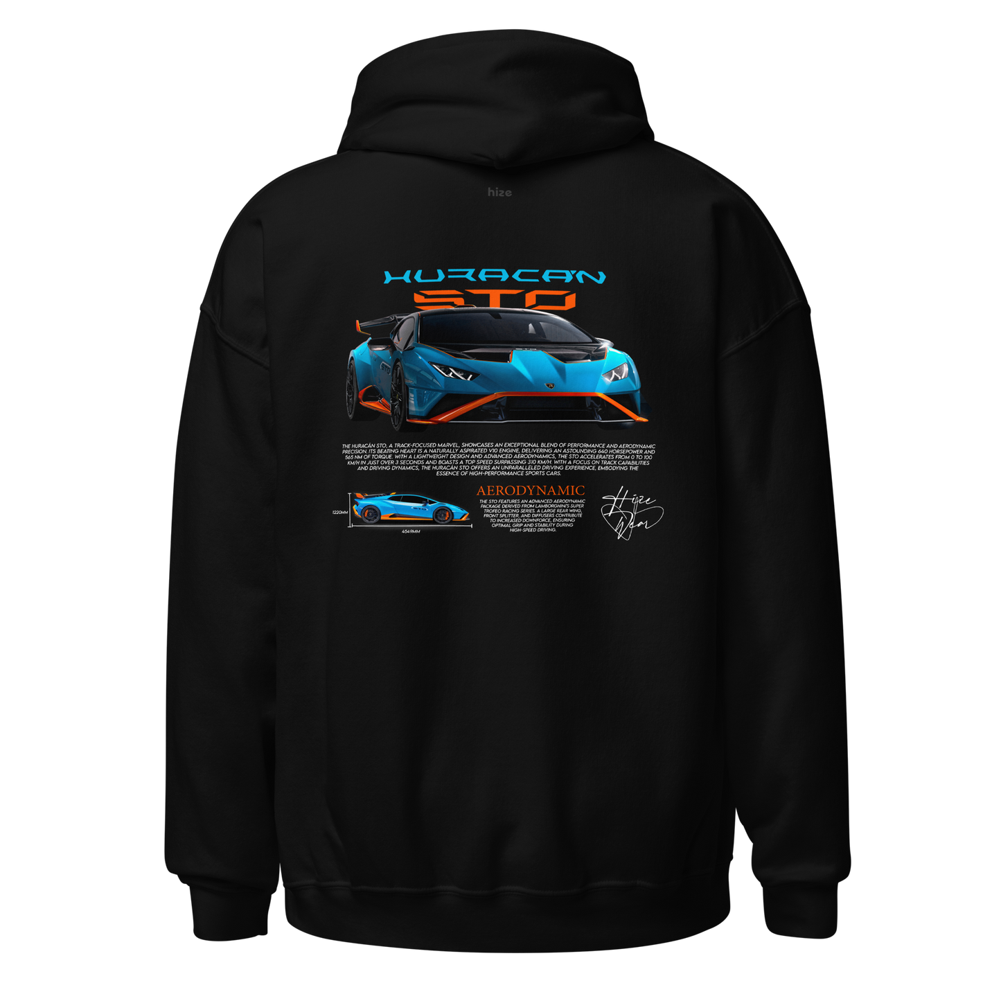 Lamborghini Huracán STO Hoodie Black in Stock