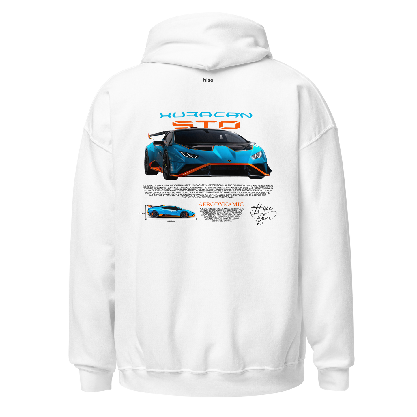 Lamborghini Huracán STO Hoodie White in Stock