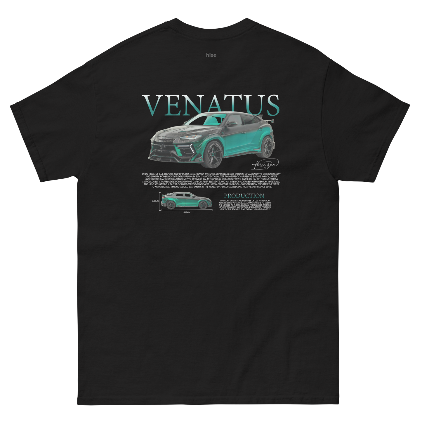 Lamborghini Urus Venatus S Mansory T-shirt Black in Stock