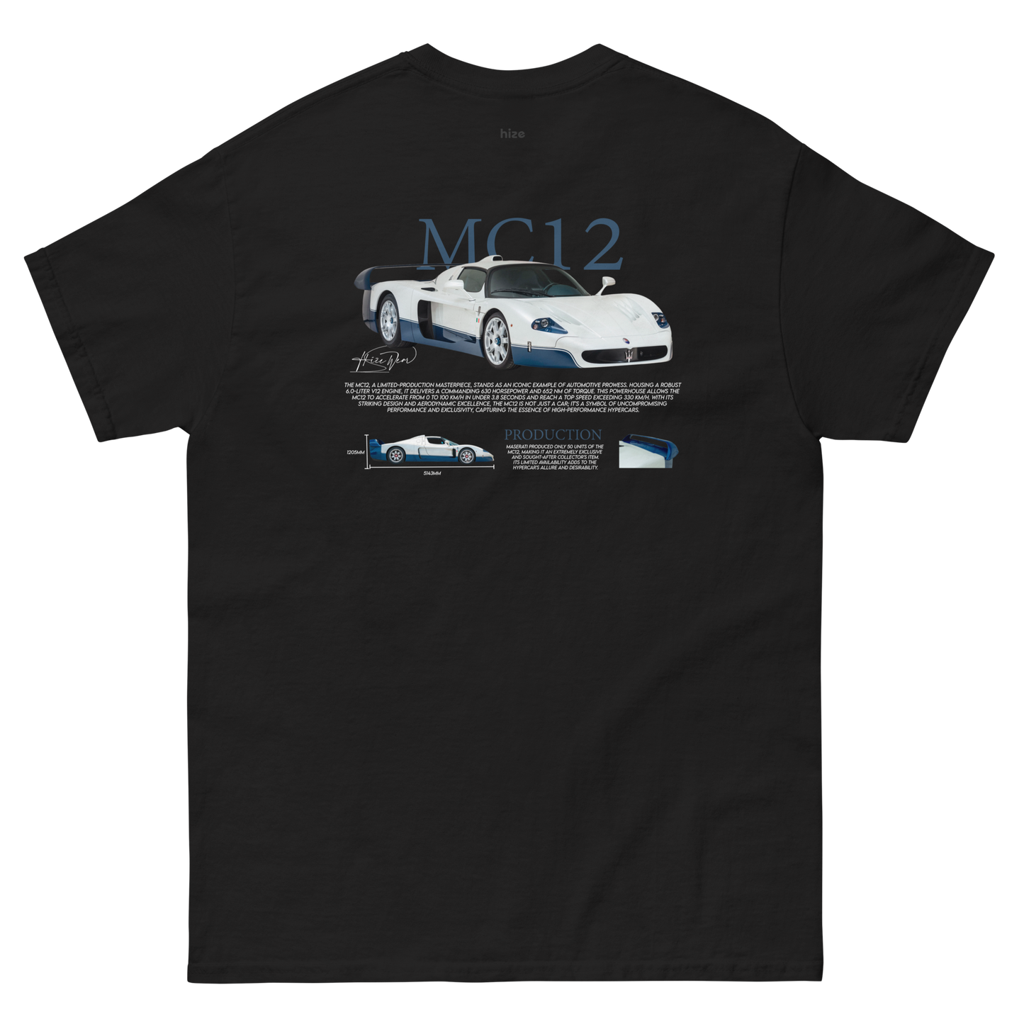 Maserati MC12 T-shirt Black in Stock