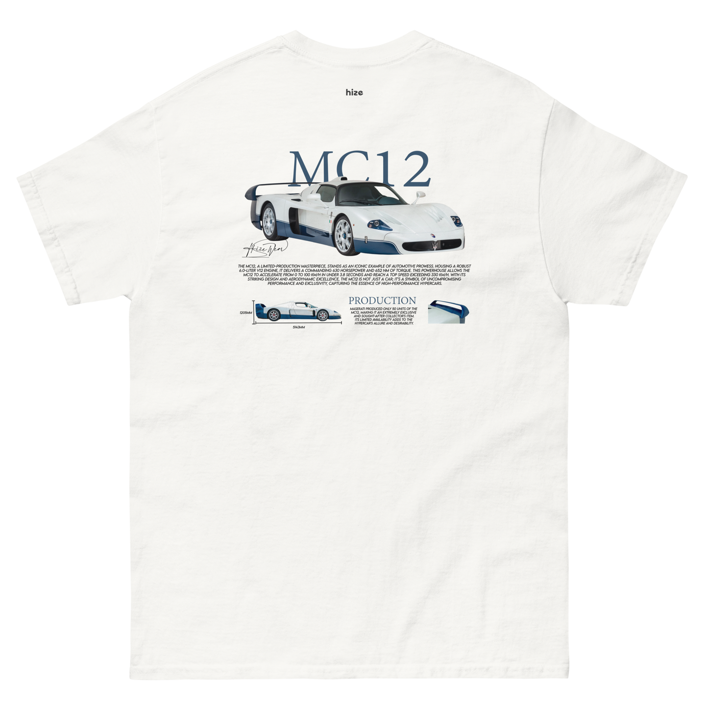 Maserati MC12 T-shirt White in Stock