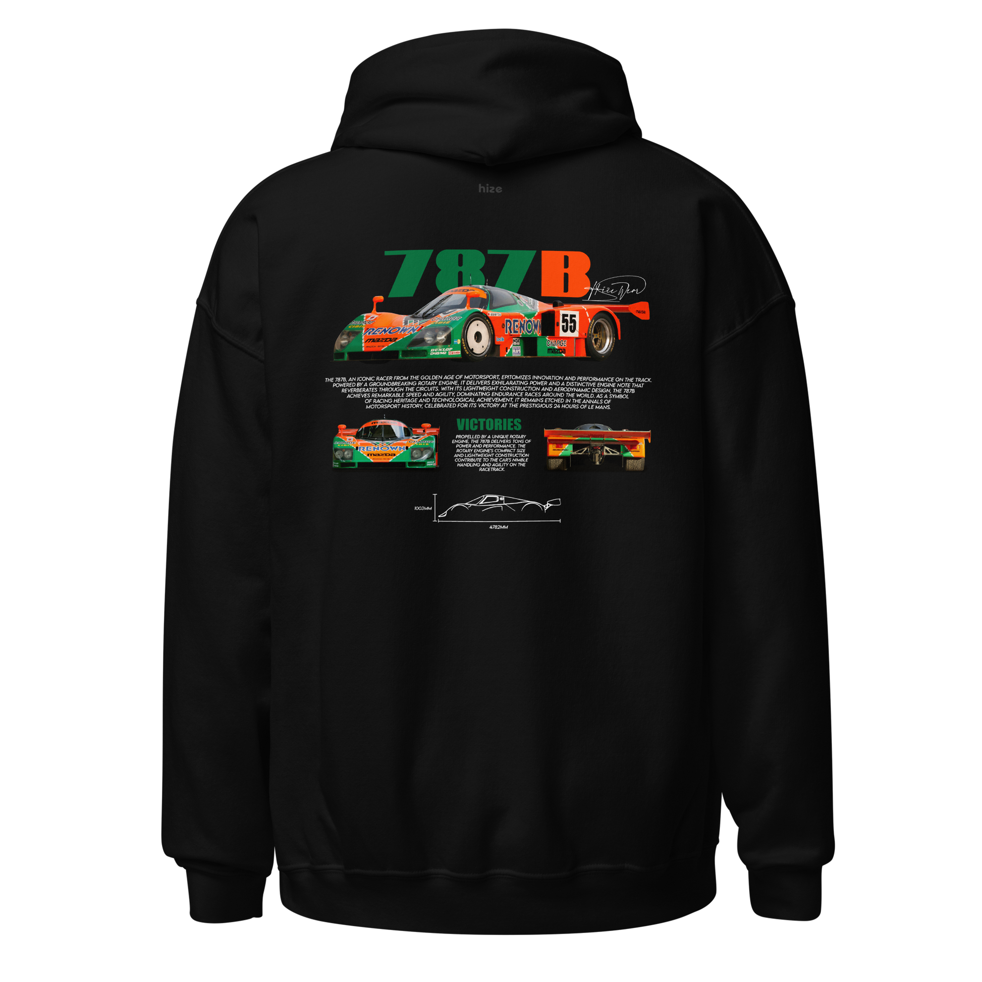 Mazda 787B Le Mans (LM) Hoodie Black in Stock