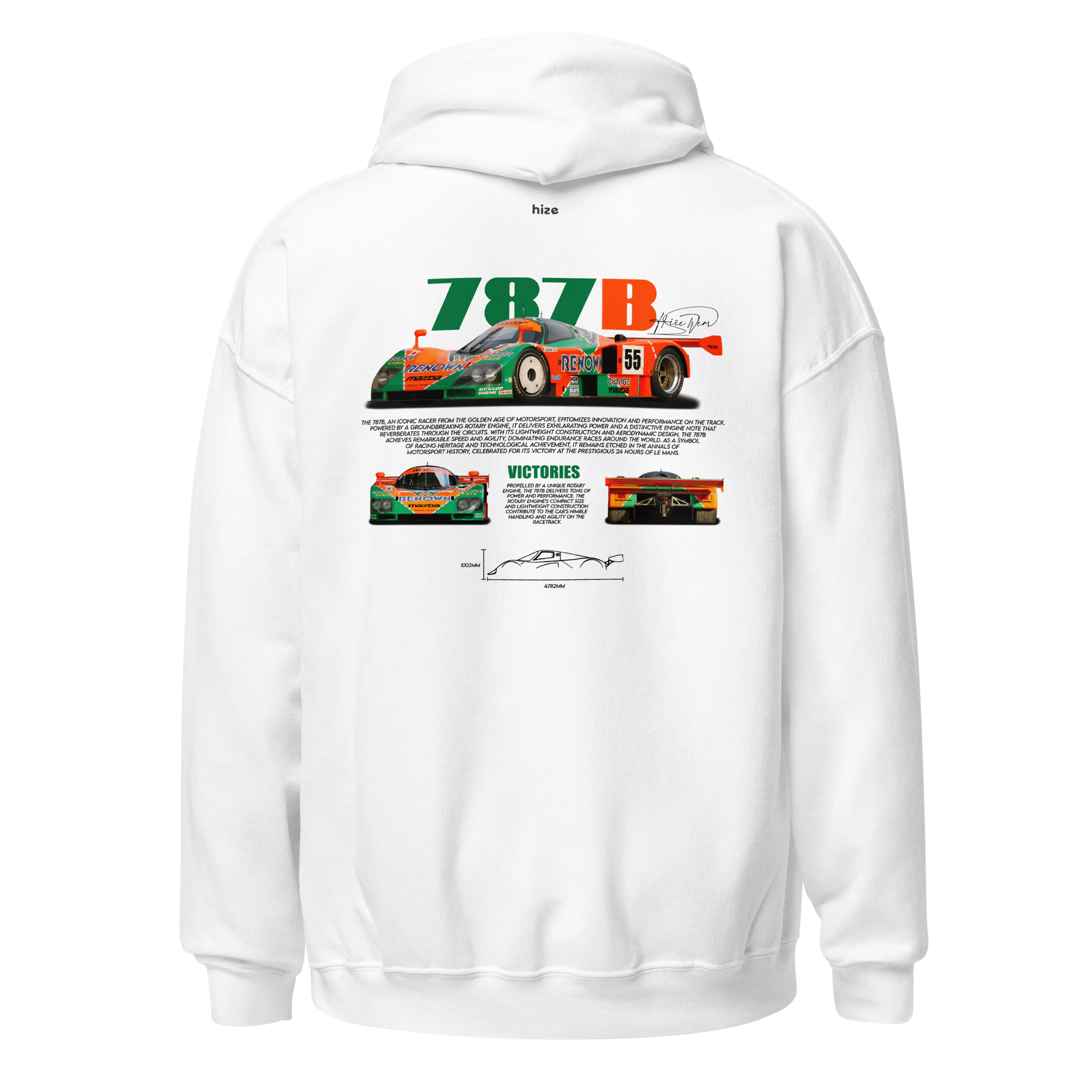 Mazda 787B Le Mans (LM) Hoodie White in Stock