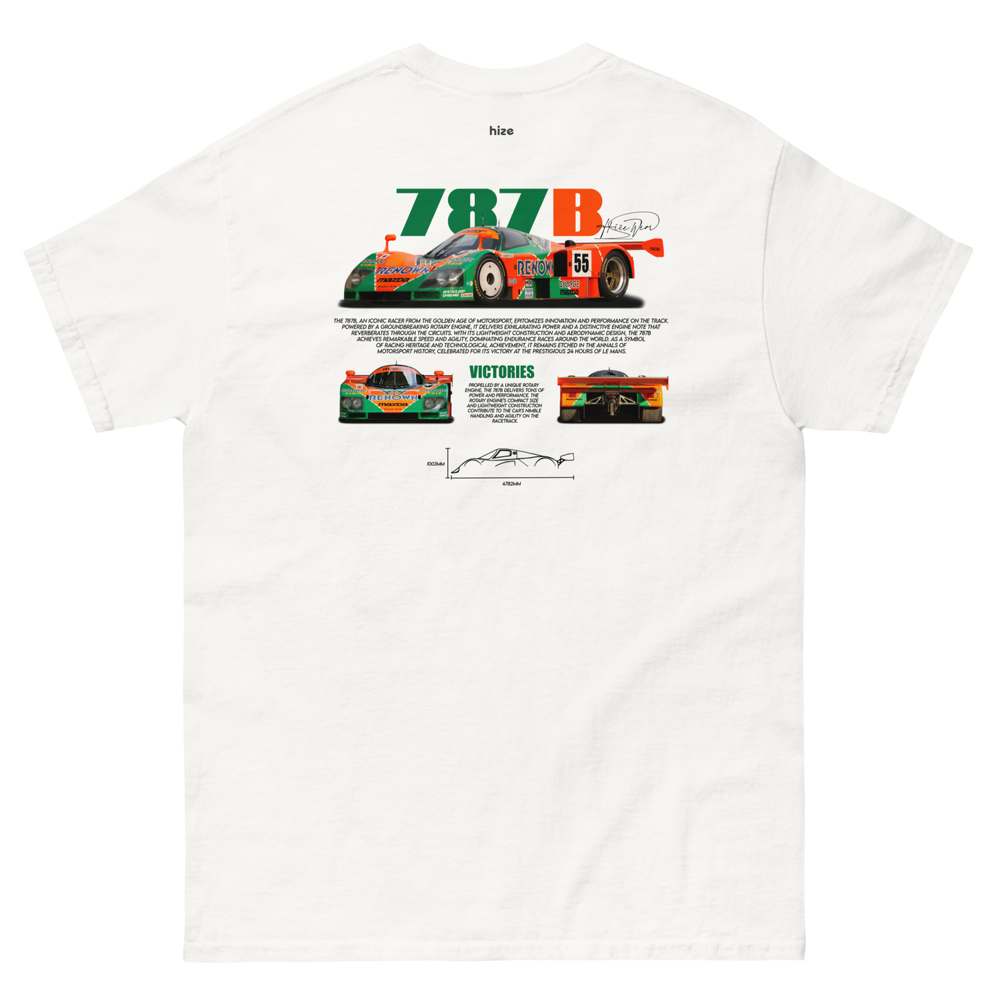 Mazda 787B Le Mans (LM) T-shirt White in Stock