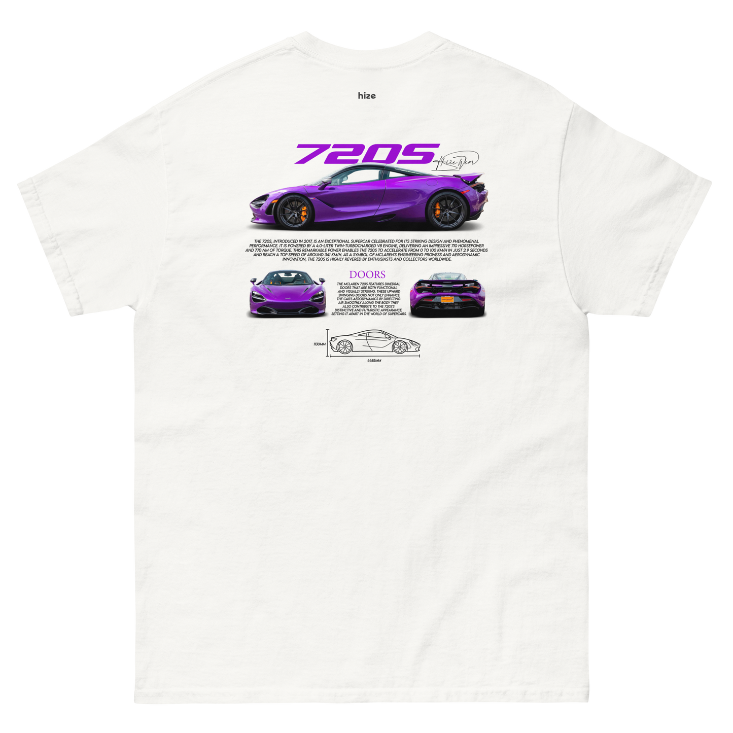 Mclaren 720s T-shirt White in Stock