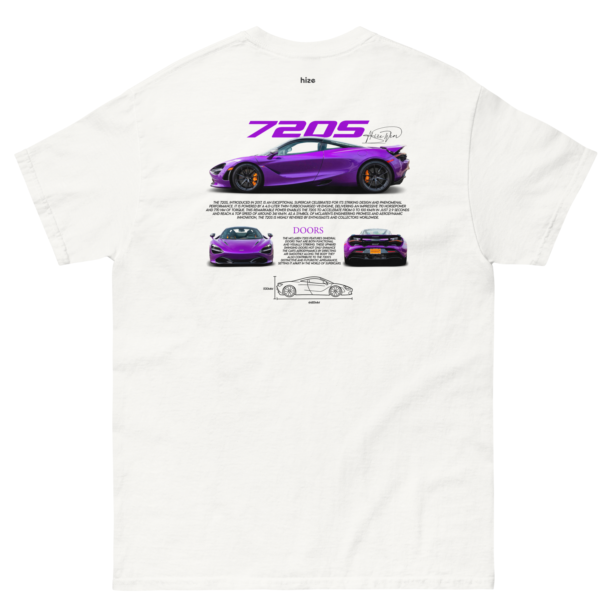 Mclaren 720s T-shirt White in Stock