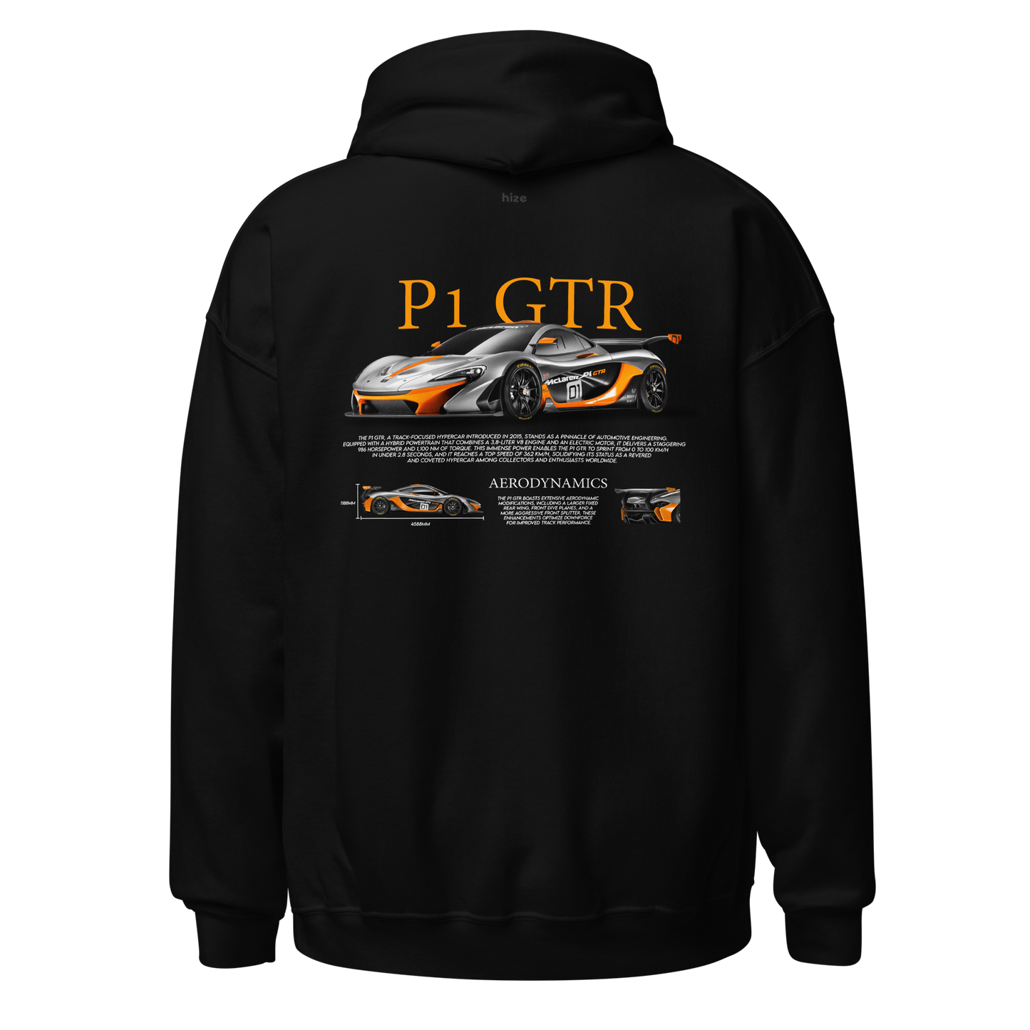 Mclaren P1 GTR Hoodie Black in Stock