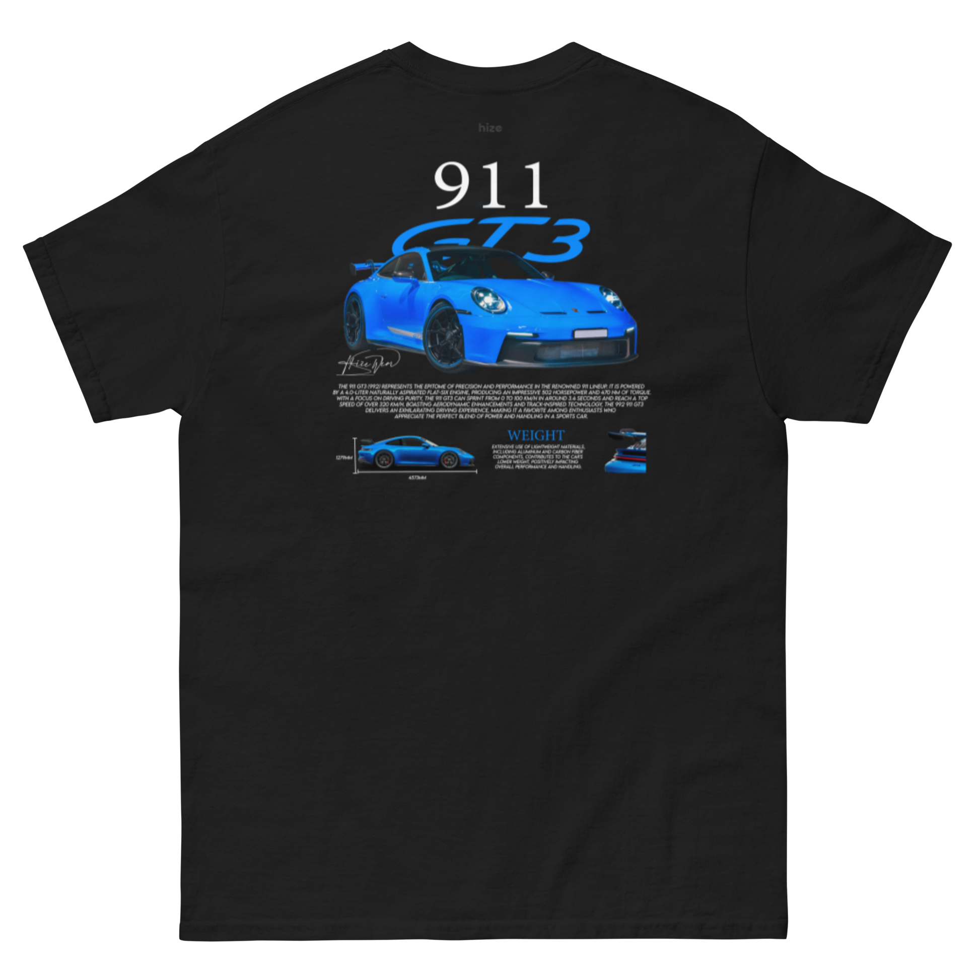 Porsche 911 GT3 992 T-shirt Black in Stock