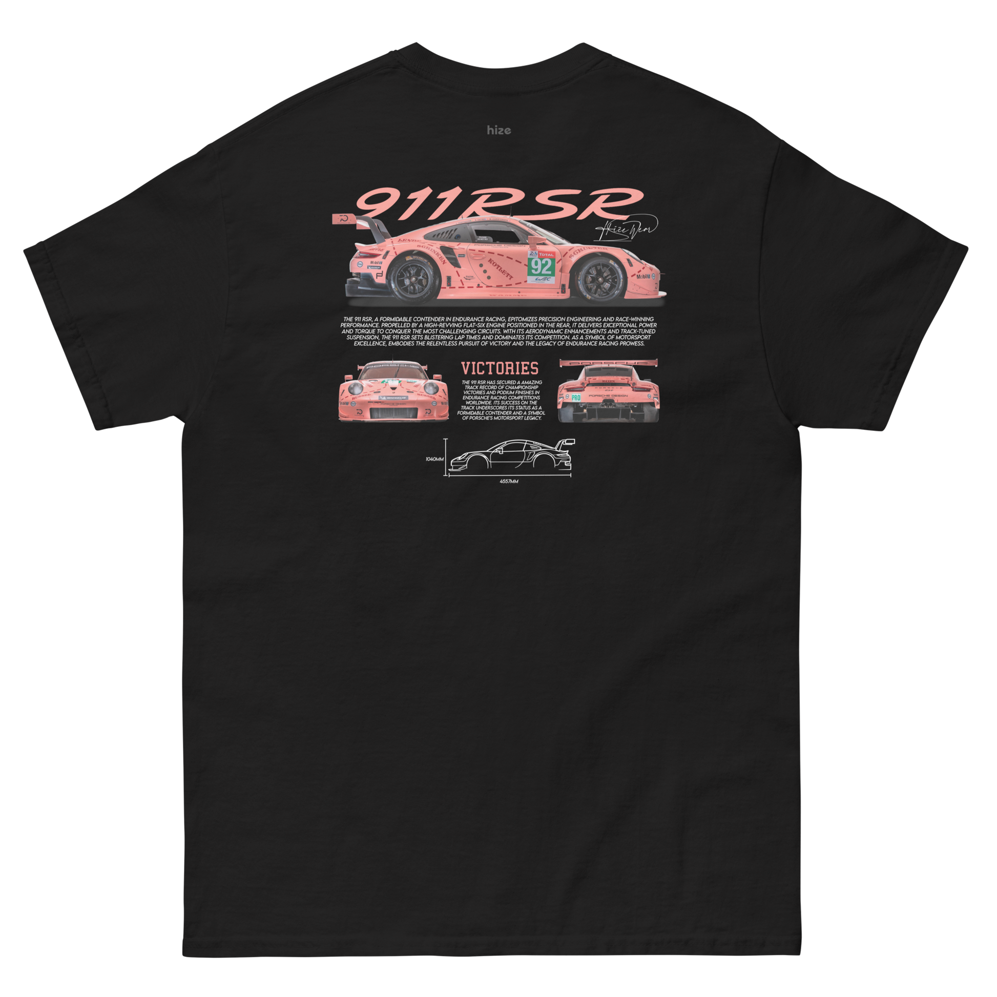 Porsche 911 RSR T-shirt Black in Stock