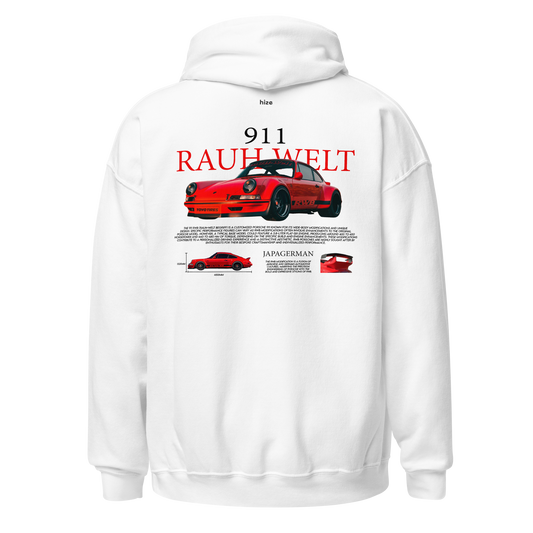 Porsche 911 RWB Hoodie White in Stock