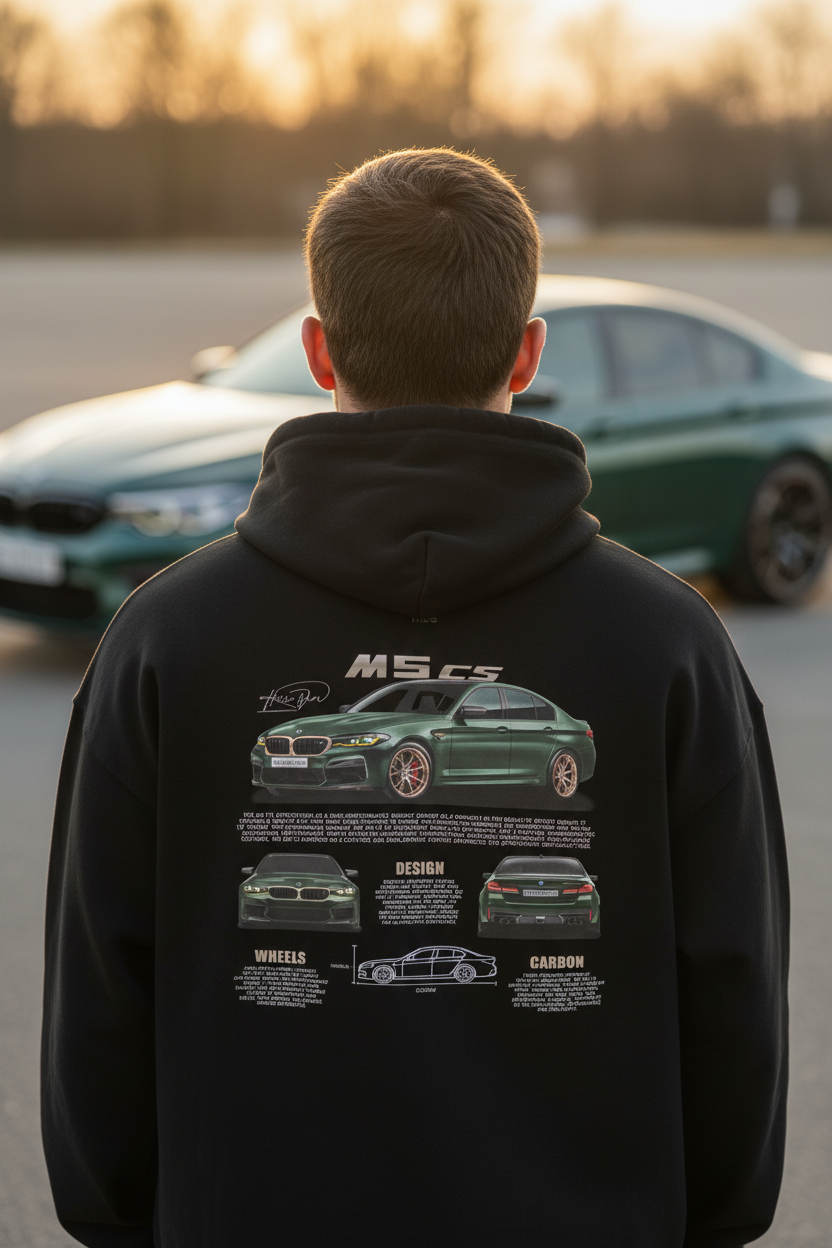 BMW M5 CS Hoodie Lifestyle Shot