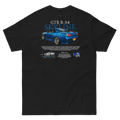 Nissan GTR R-34 SKYLINE T-shirt - Black Back