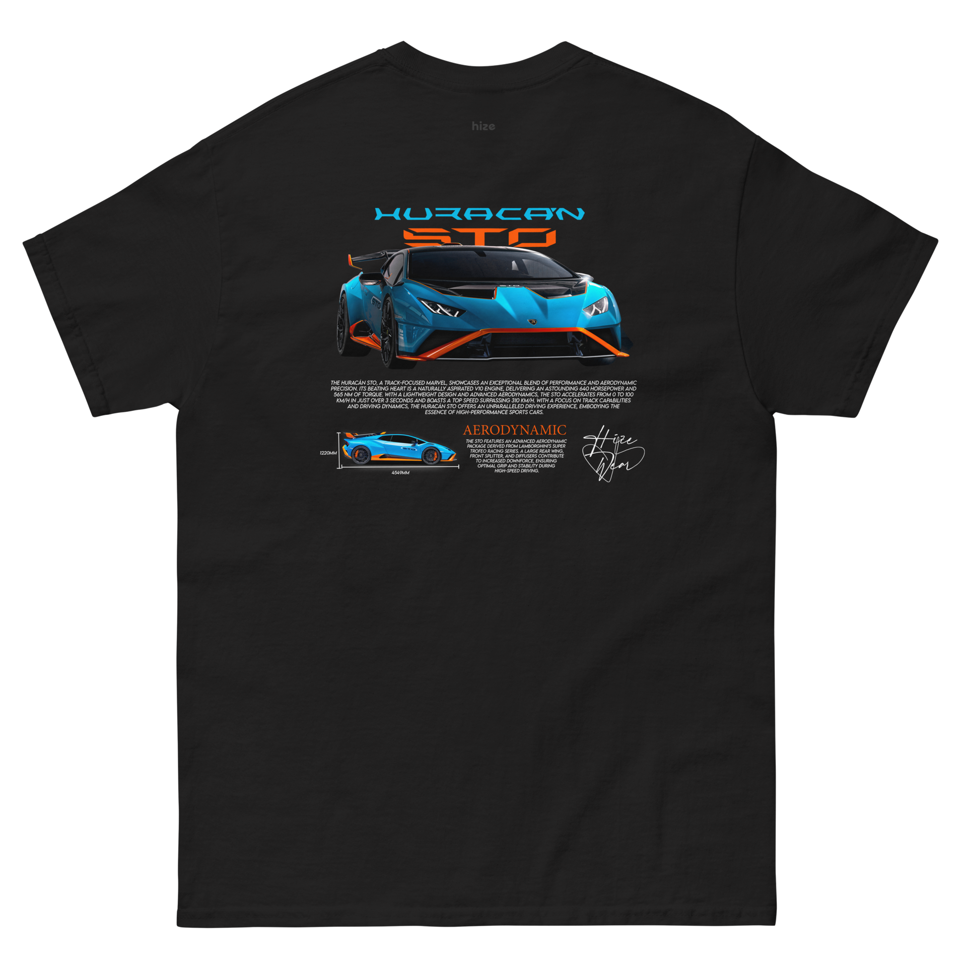 Lamborghini Huracán STO T-shirt - Black Back