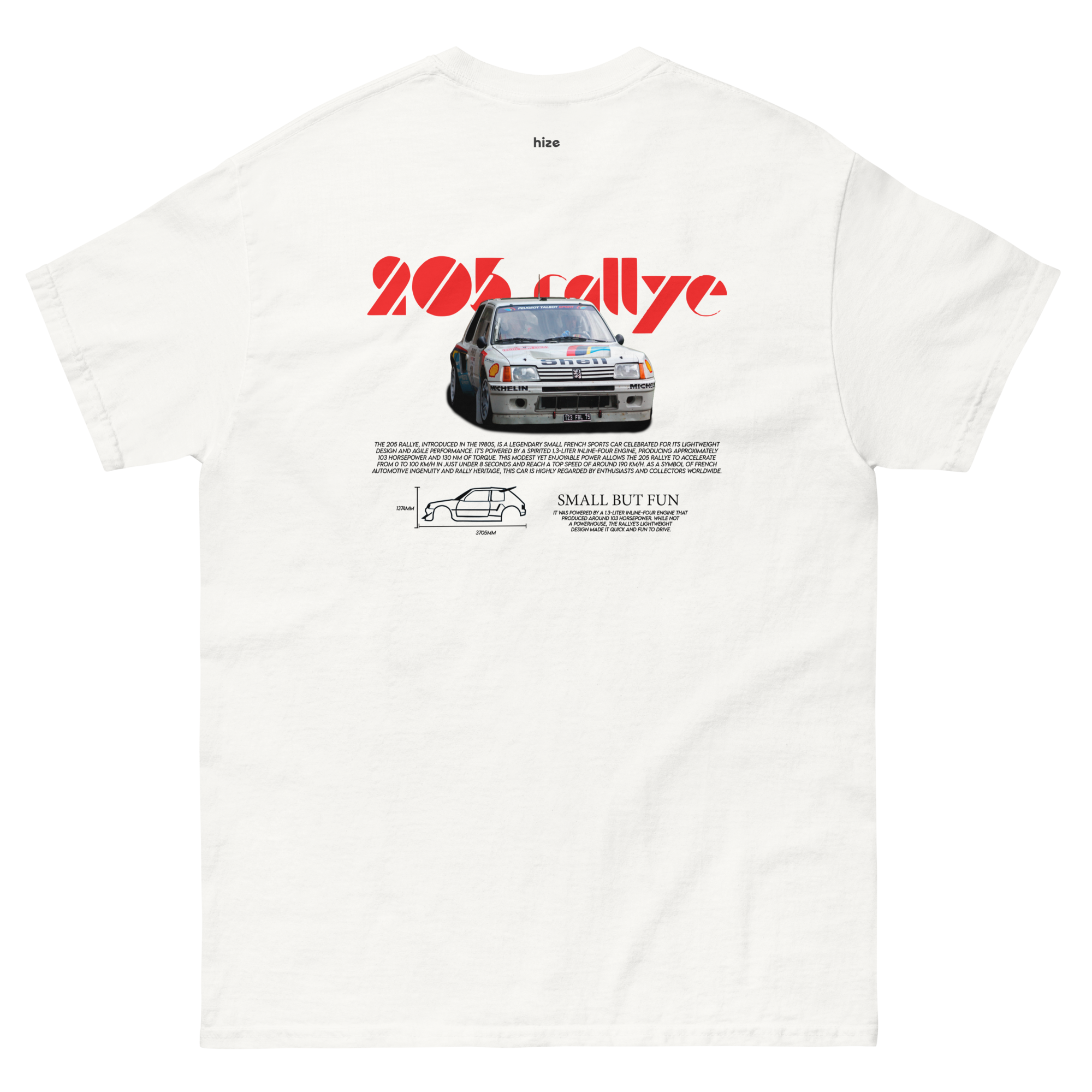 Peugeot 205 Rallye T-shirt
