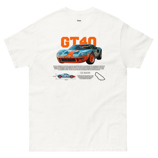 Ford GT40 T-shirt - White Back