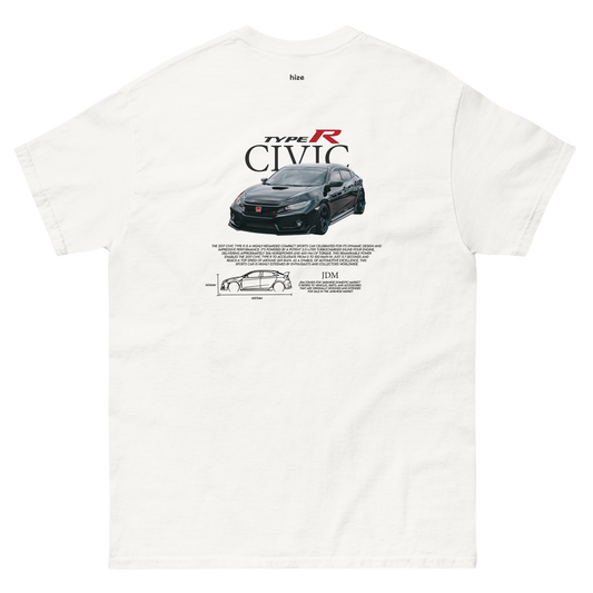 Honda Civic Type R T-shirt - White Back