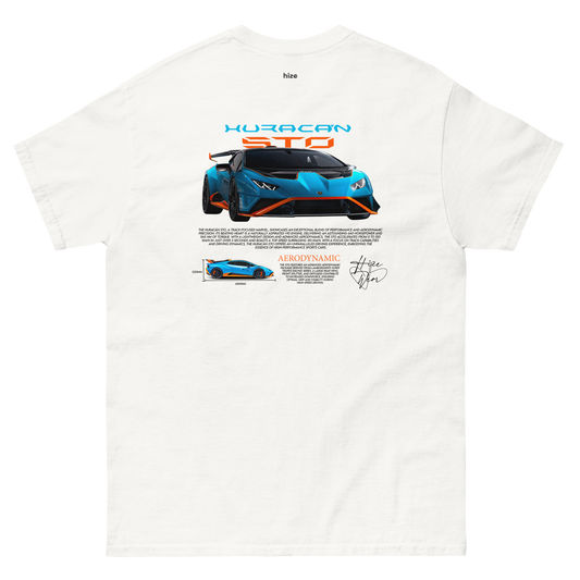 Lamborghini Huracán STO T-shirt - White Back