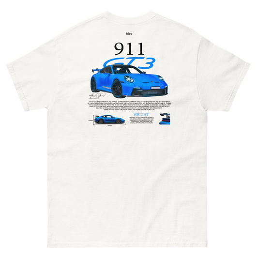 Porsche 911 GT3 992 T-shirt - White Back View