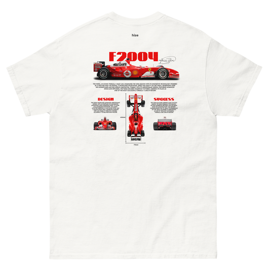 Ferrari F2004 F1 Schumacher T-shirt - White Back