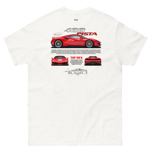 Ferrari 488 Pista T-shirt - White Back