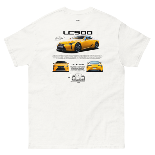 Lexus LC500 T-shirt - White Back View