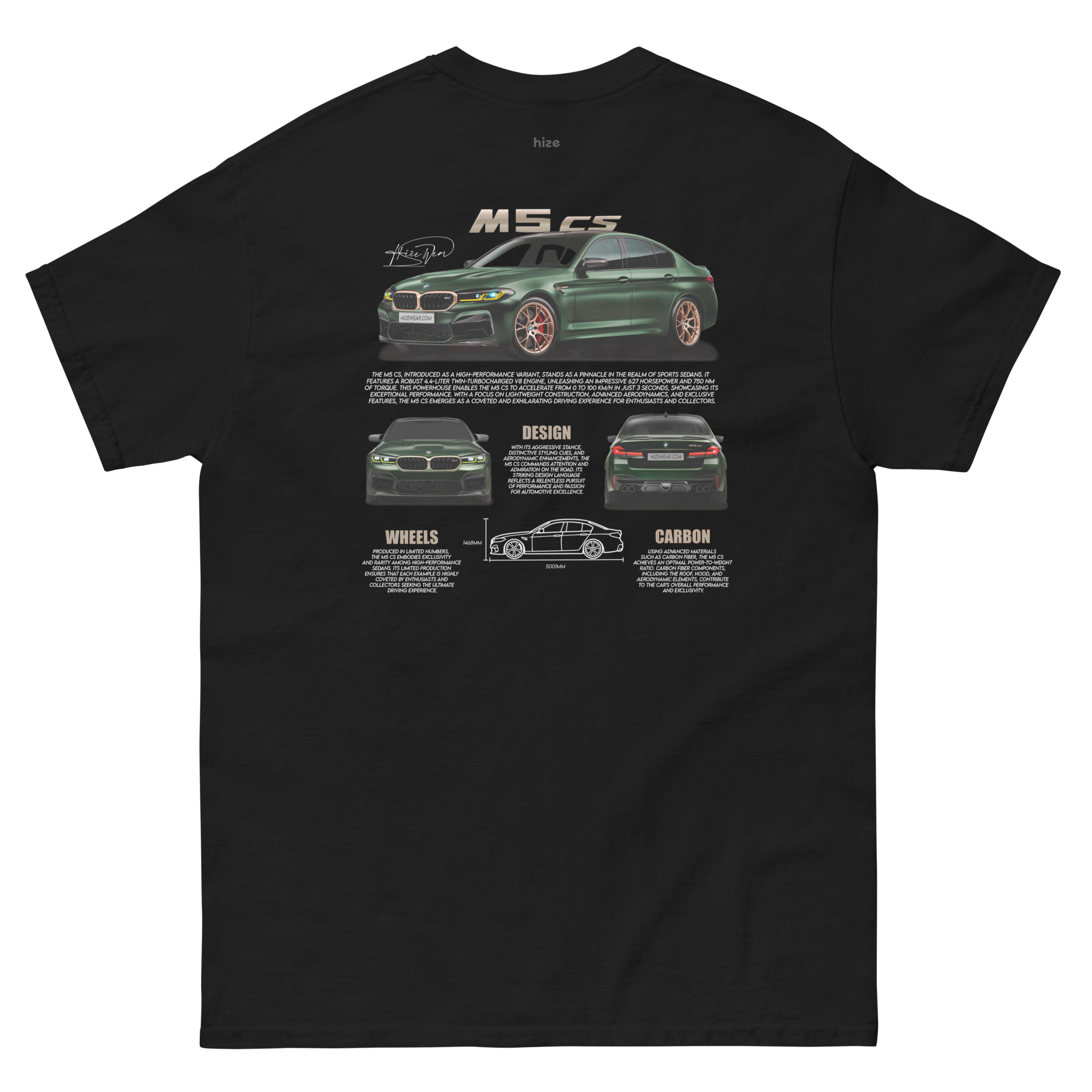 BMW M5 CS T-shirt | Black Back