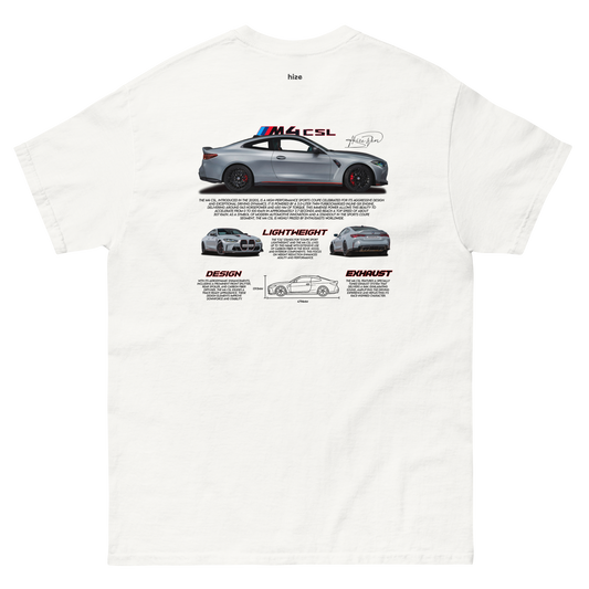 BMW M4 CSL T-shirt - White Back