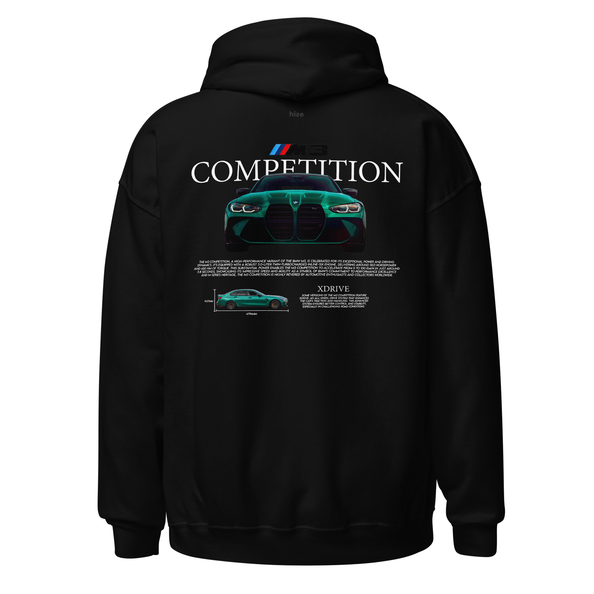 BMW M3 Competition G80 Hoodie Car Clothes Hize Wear