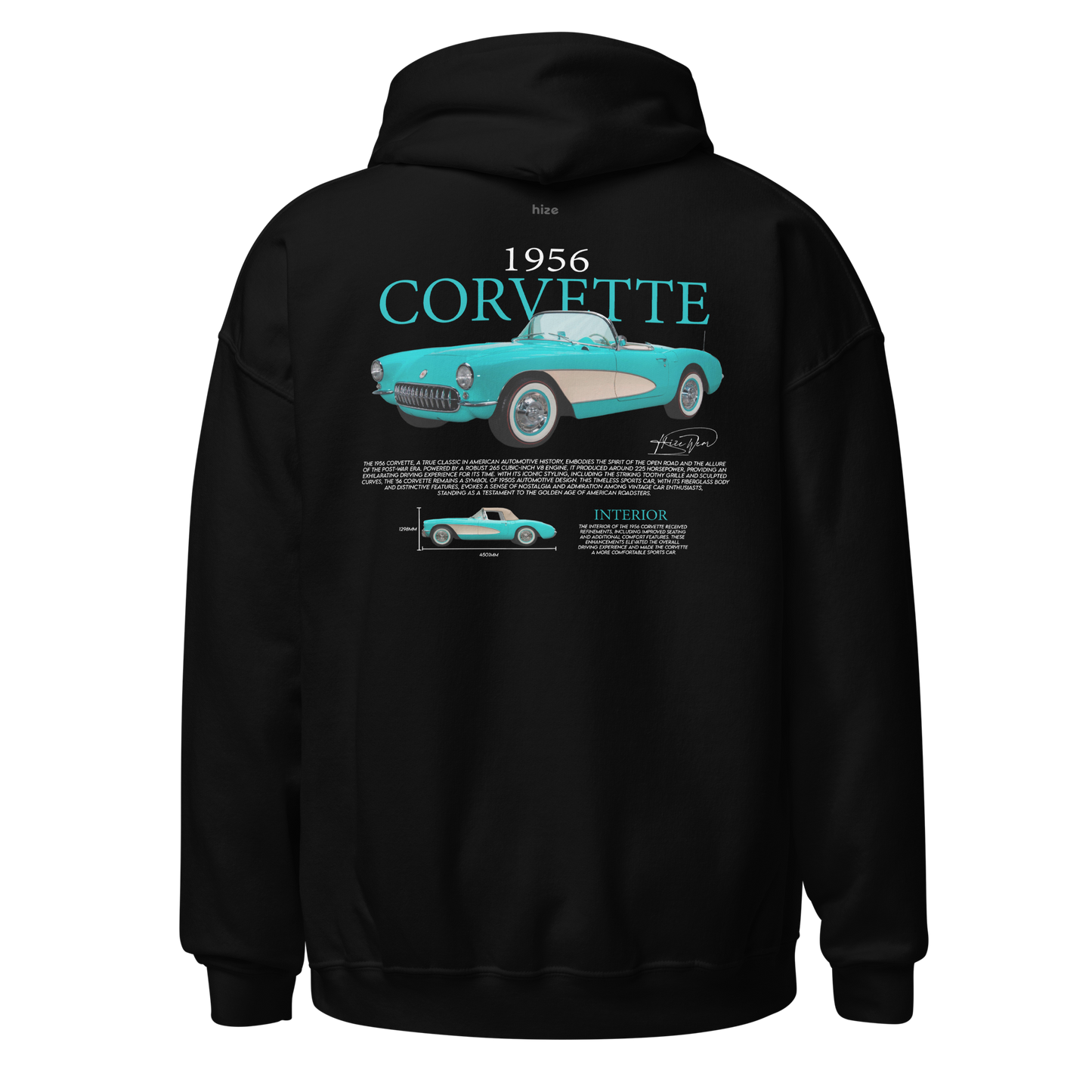 Chevrolet Corvette C1 Hoodie - Black Back