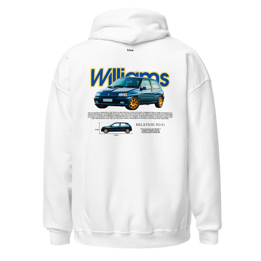 Renault Clio Williams Hoodie - White Back