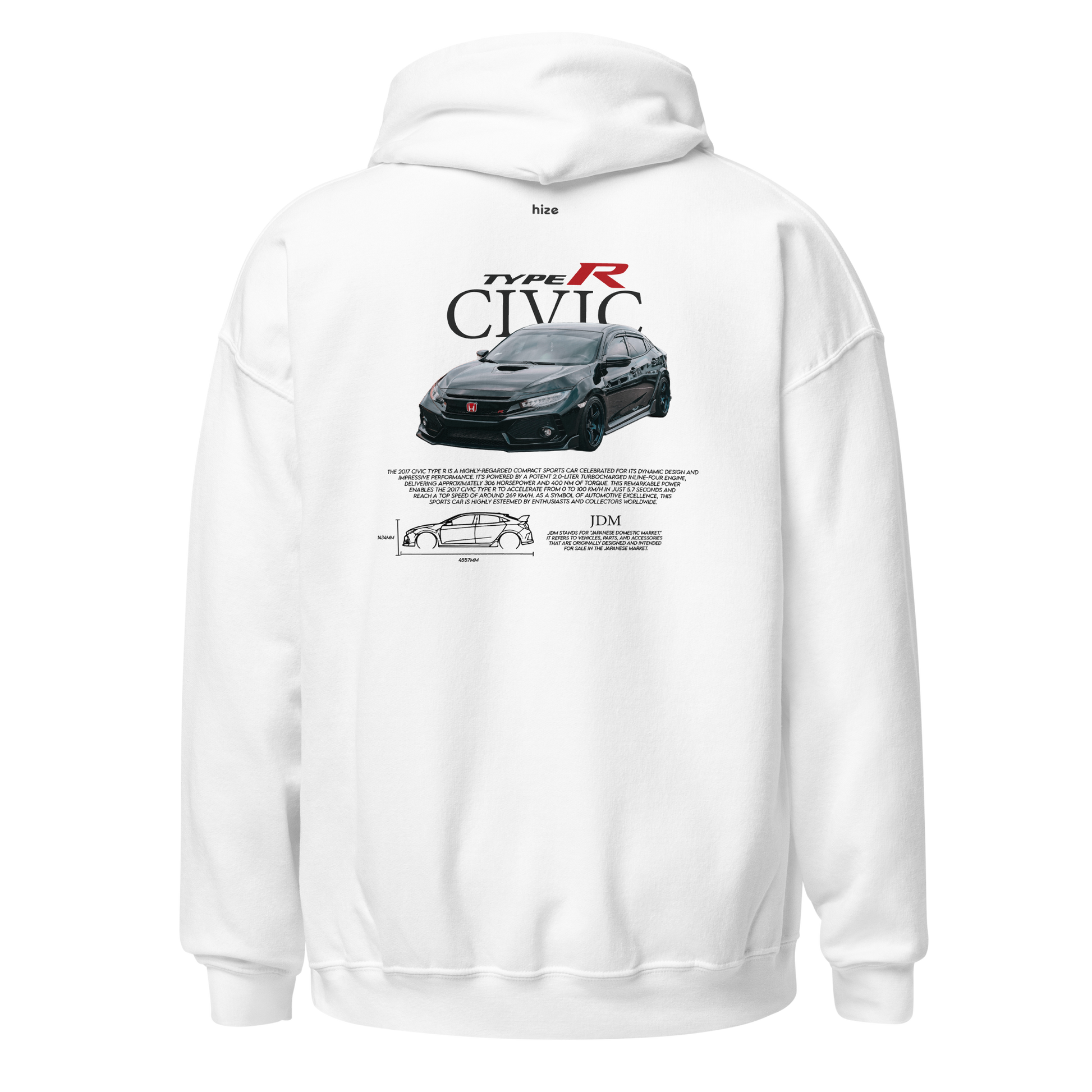 Honda civic type r hoodie hotsell