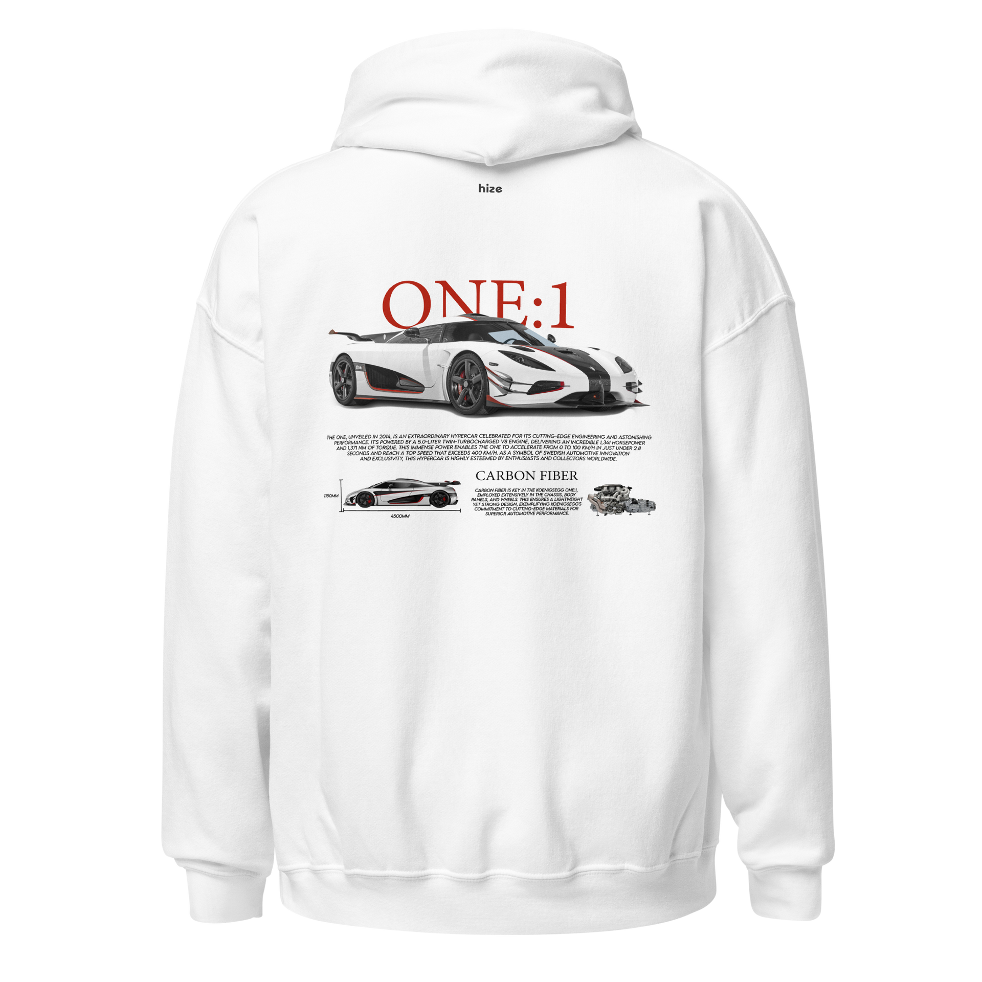 ▷ Koenigsegg One:1 Hoodie | Car Clothes – Hize Wear