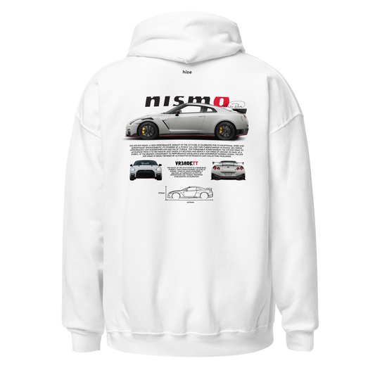 Nissan GT-R R35 Hoodie - White Back View