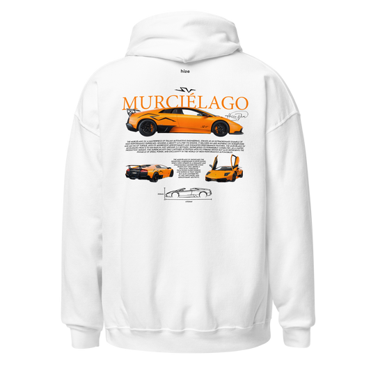Lamborghini Murciélago SV Hoodie - White Back View