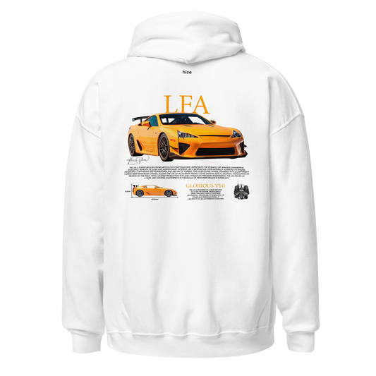 Lexus LFA Hoodie - White Back