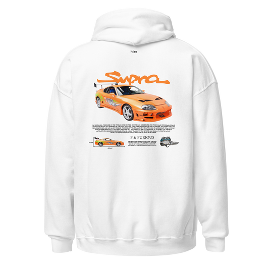Toyota Supra Mk4 Hoodie - White Back