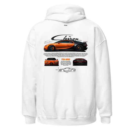 Bugatti Chiron Sport Hoodie - White Back