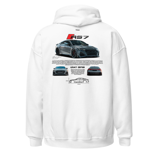 AUDI RS 7 Hoodie - White Back